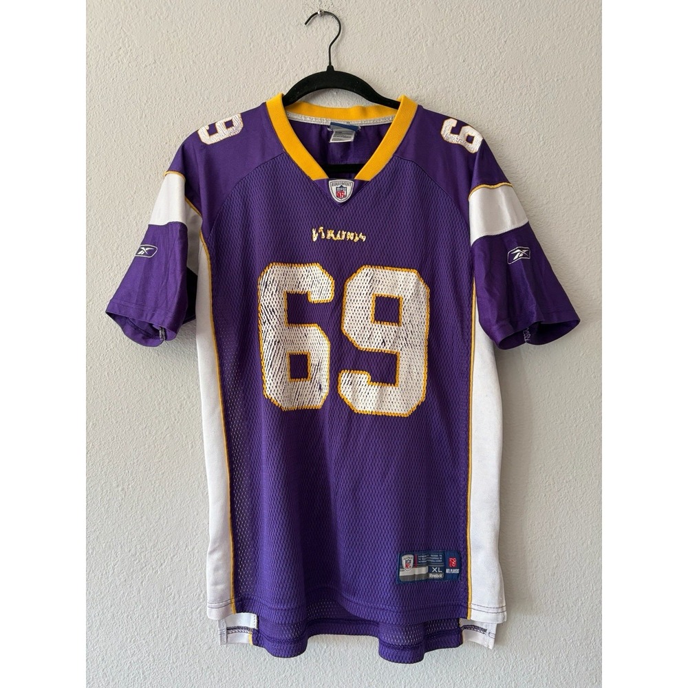Vintage Jared Allen Minnesota Vikings Jersey Reebok Purple Boys XL 18-20